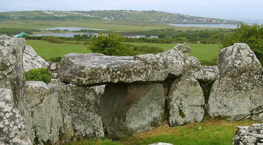Creevykeel court tomb forecourt detail