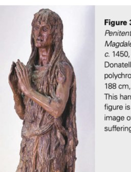 Donatello Penitent Magdalene rough wood detail