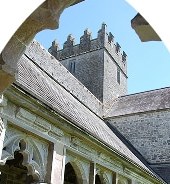 Holycross Abbey arch and window detail
