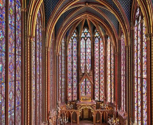 Sainte-Chapelle glass wall detail