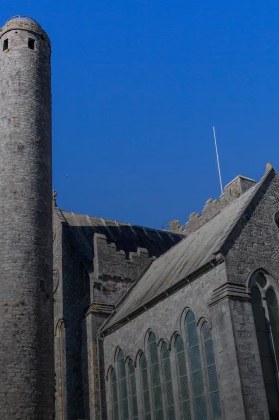 St Canice’s Cathedral tower and wall detail