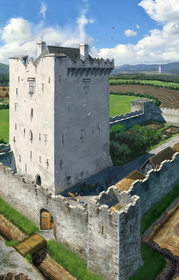 Irish tower house detail