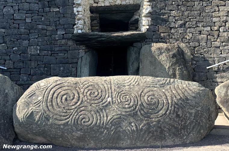 Newgrange — entrance stone and roof box