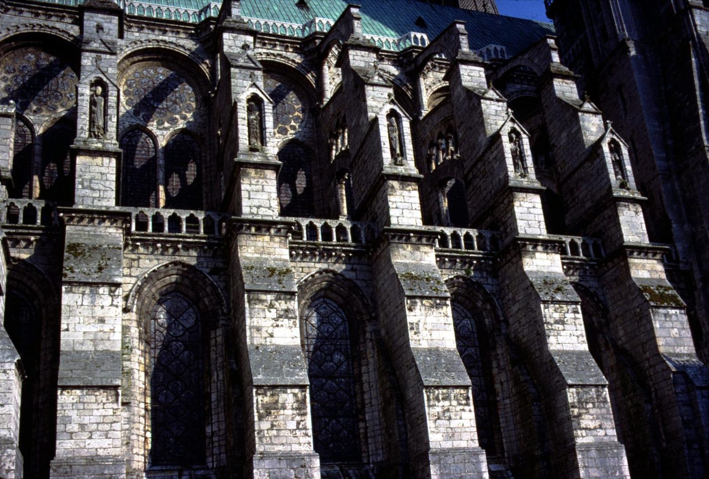 Chartres Cathedral flying buttress / exterior detail