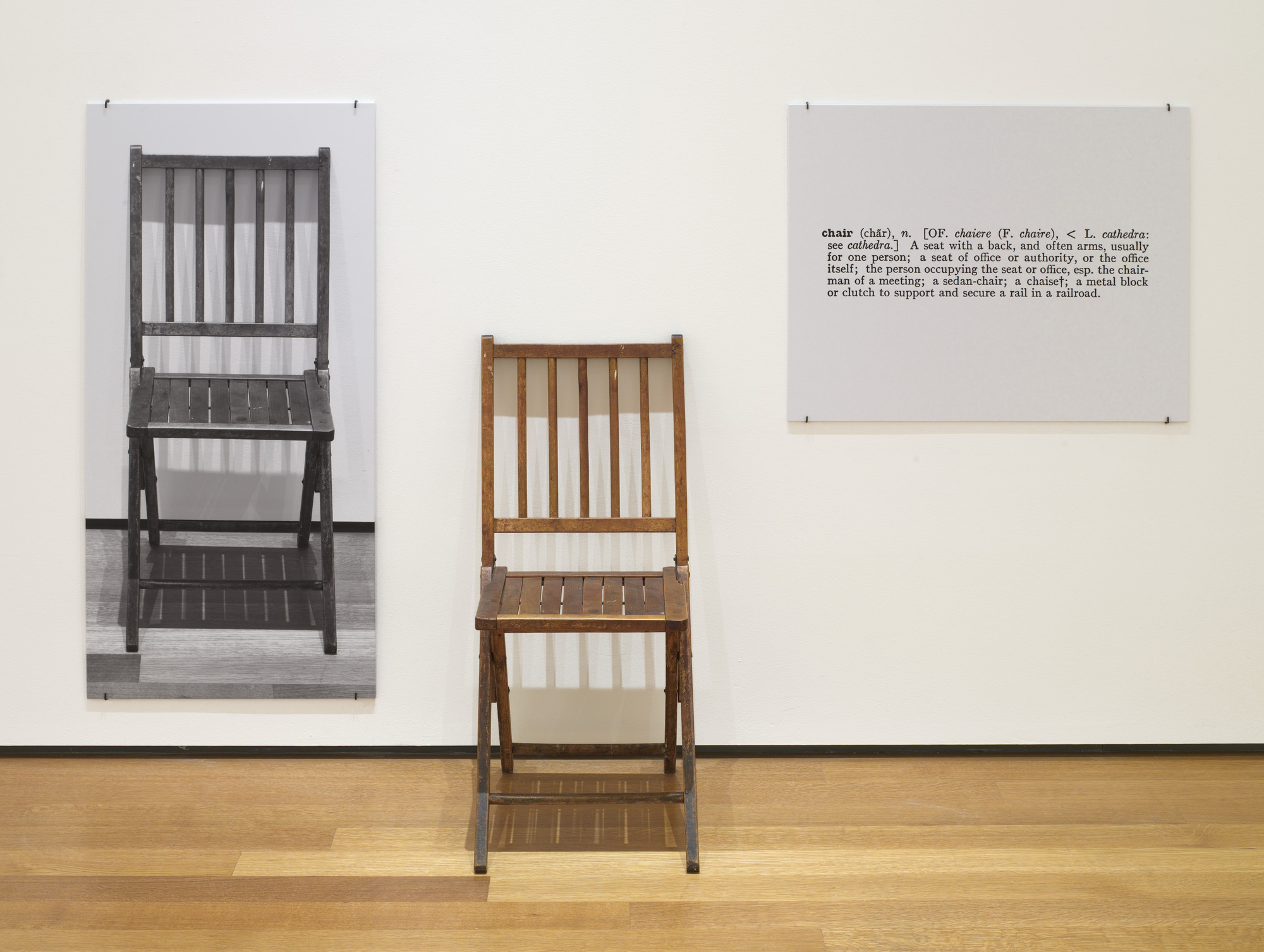 Joseph Kosuth — One and Three Chairs