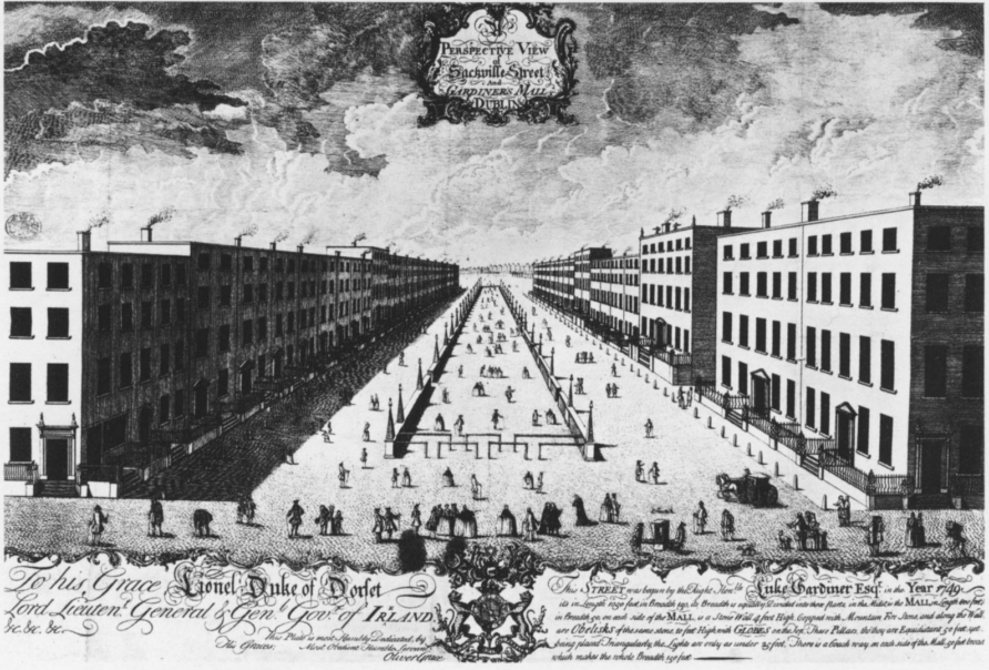 Wide Streets Commission — planned Georgian axial street view