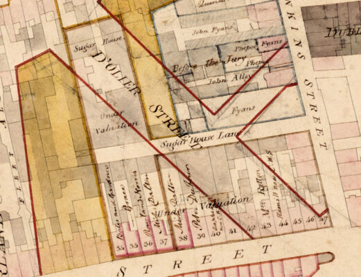 Wide Streets Commission — historic planning map detail